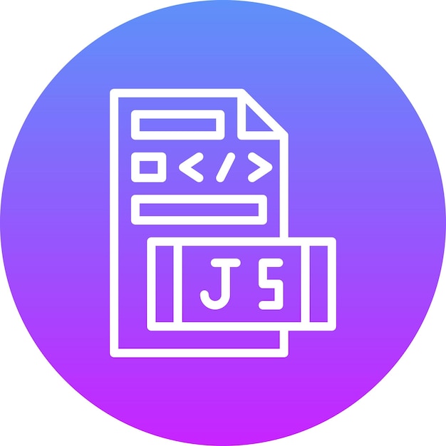 Vektor javascript dateivektor-ikonen-illustration des codierungs- und entwicklungs-ikonensets