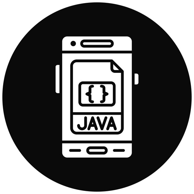 Javascript-Icon-Vektorbild kann für die Entwicklung von mobilen Apps verwendet werden