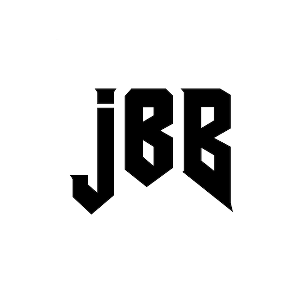 JBB-Letter-Logo-Design für das Technologieunternehmen JBB Logo-Design Schwarz-Weiß-Farbkombination JBB-logo JBB-Vektor JBB-Design JBB-Ikonen JBB-Alphabet JBB-Typografie Logo-Design