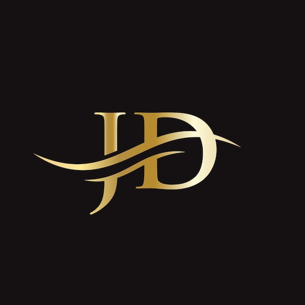 JD Linked Logo für Geschäfts- und Firmenidentität Creative Letter JD Logo Vector
