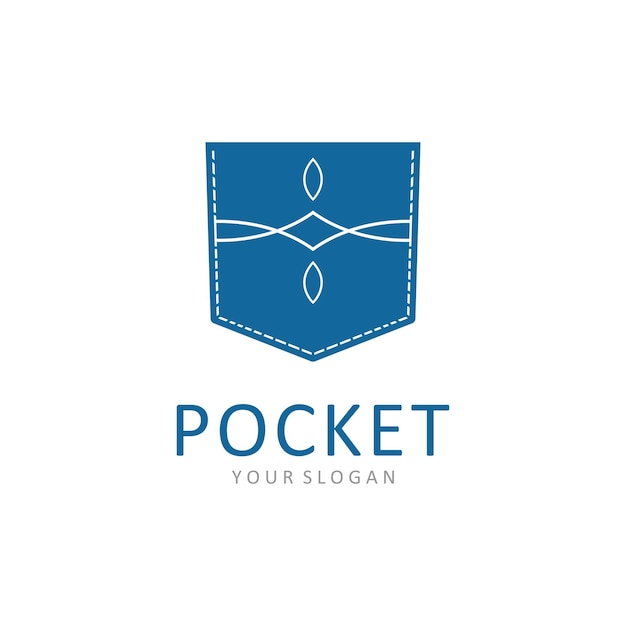 Jeans Pocket Logo Vorlage Vektor-Illustration
