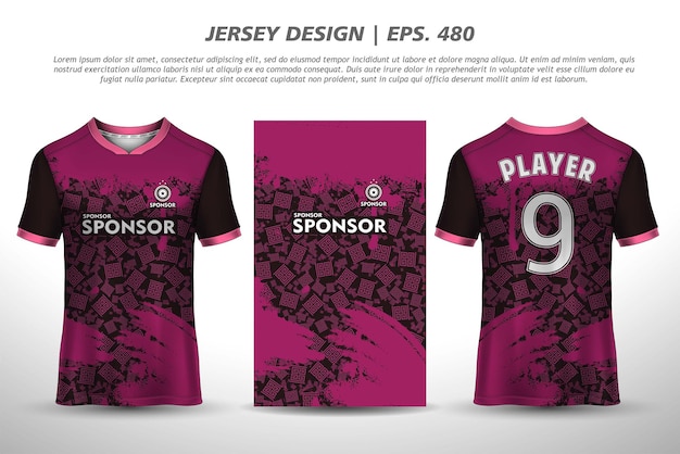 Jersey-design-sublimations-t-shirt premium-geometrisches muster unglaubliche vektorkollektion für fußball-fußball-rennradsport-gaming-motocross-sportarten