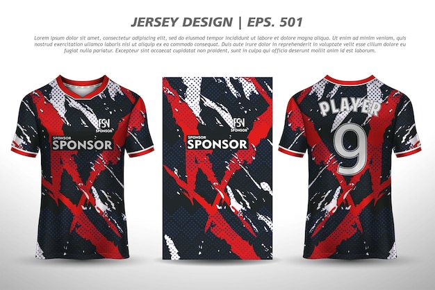 Vektor jersey-design-sublimations-t-shirt premium-geometrisches muster unglaubliche vektorkollektion für fußball-fußball-rennradsport-gaming-motocross-sportarten