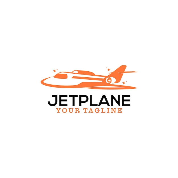 Jet-flugzeug-logo