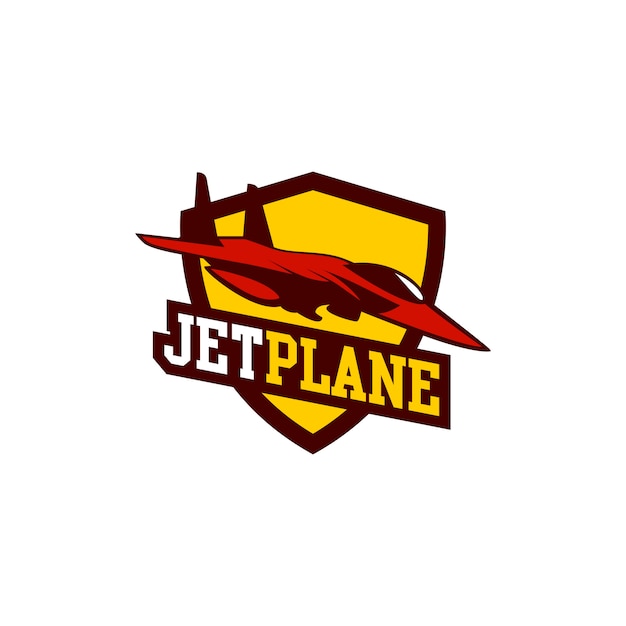 Jet-Flugzeug-Logo