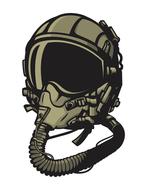 Jet pilot helm vektor