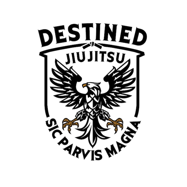Vektor jiu-jitsu-logo-vorlage 2