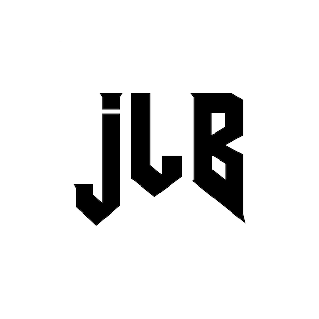 JLB Letter Logo Design für ein Technologieunternehmen JLB Logo Design schwarz-weiße Farbkombination JLB Logo JLB Vektor JLB Design JLB Icon JLB Alphabet JLB Typografie Logo Design