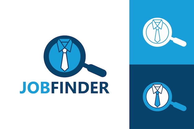 Jobfinder-logo-vorlage premium-vektor