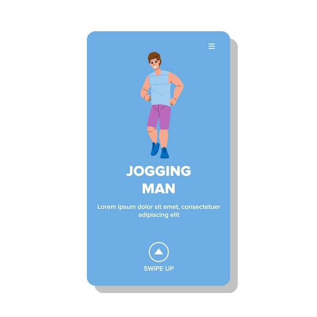 Jogging-mann-vektor