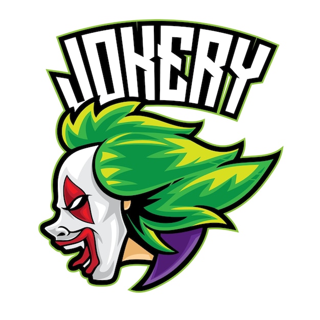 Joker clown esport logo