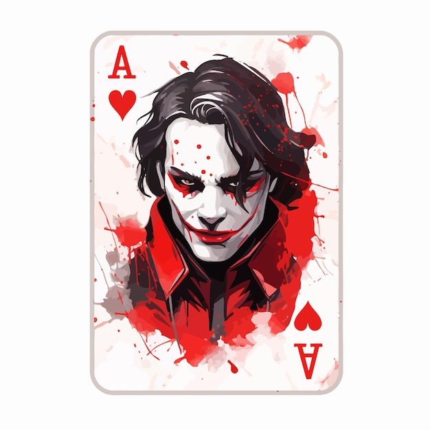 Vektor joker spielkarten-design