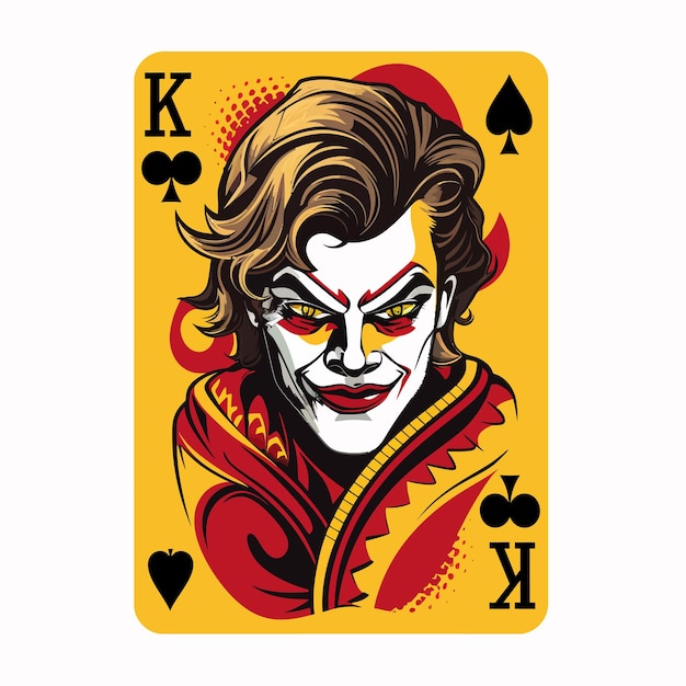 Vektor joker spielkarten-illustration