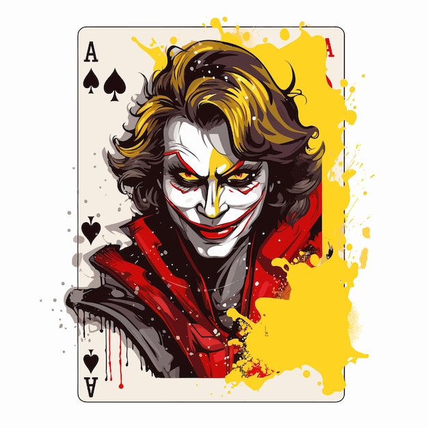 Vektor joker spielkarten-illustration