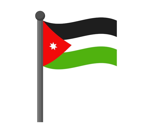 Jordanien-Flagge