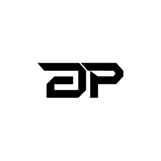 JP-Monogramm-Logo-Design, Buchstabe, Text, Name, Symbol, monochromes Logo, Alphabet-Zeichen, einfaches Logo