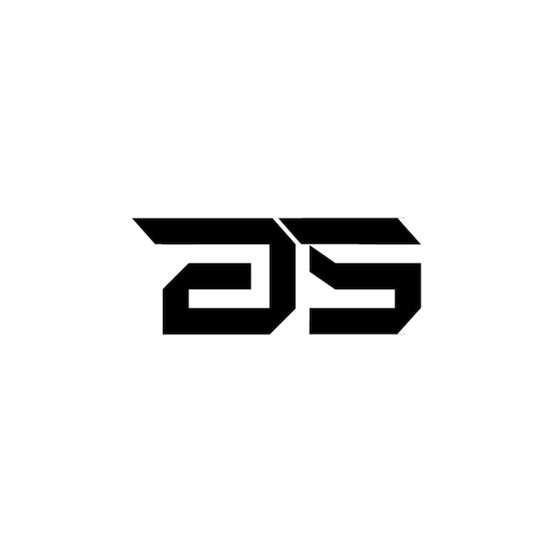 JS-Monogramm-Logo-Design, Buchstabe, Text, Name, Symbol, einfarbig, Logo, Alphabet, Zeichen, einfaches Logo