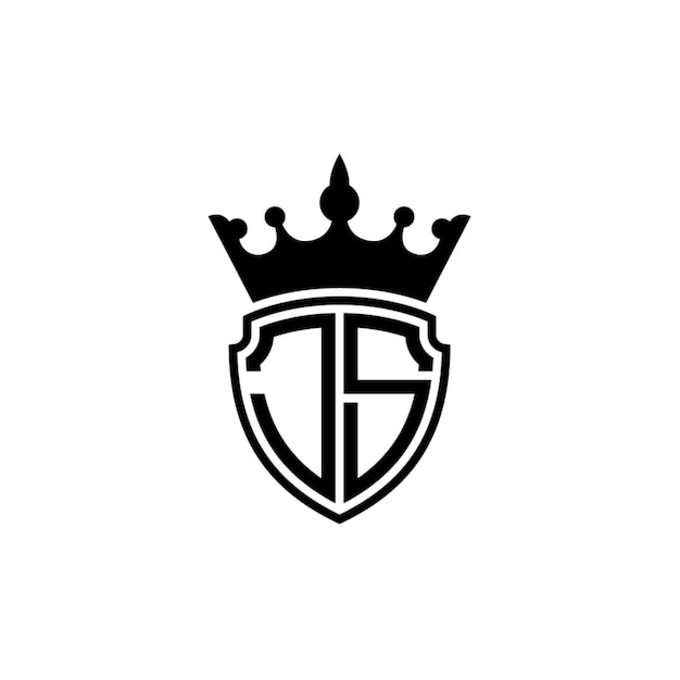 JS-Monogramm-Logo-Design, Buchstabe, Text, Name, Symbol, einfarbig, Logo, Alphabet, Zeichen, einfaches Logo