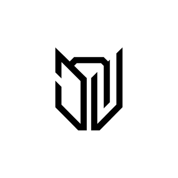 JU-Monogramm-Logo-Design, Buchstabe, Text, Name, Symbol, einfarbig, Logo, Alphabet, Zeichen, einfaches Logo