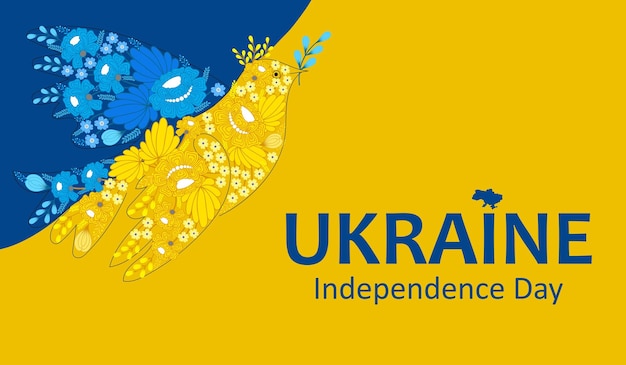 Jubiläumsbanner Unabhängigkeitstag der Ukraine