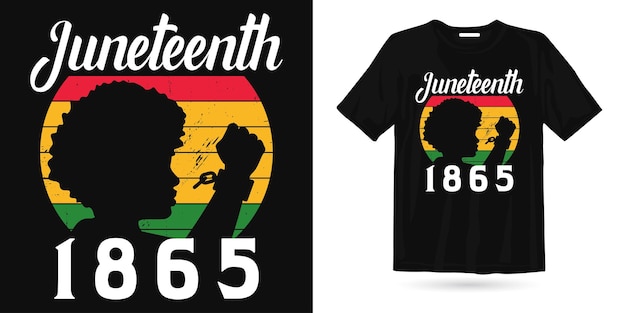 Juneteenth 1865 schwarzes freiheitst-shirt juneteenth-freiheitstag