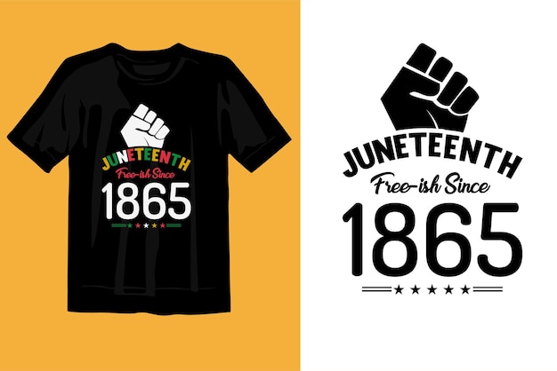 Juneteenth Independence Day T-Shirt Designvektor,