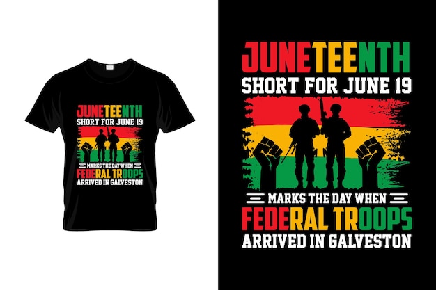 Juneteenth T-Shirt Design oder Juneteenth Poster Design, Juneteenth Zitate, Juneteenth Typografie