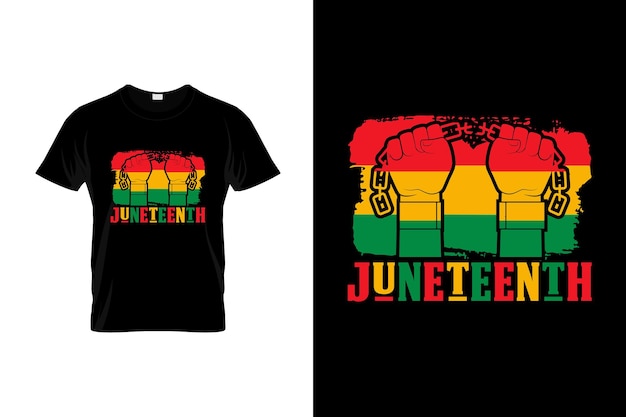 Vektor juneteenth t-shirt design oder juneteenth poster design, juneteenth zitate, juneteenth typografie