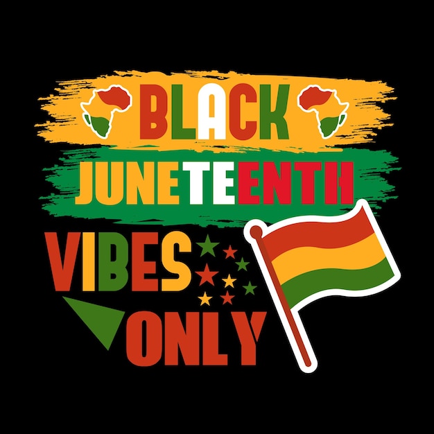 Vektor juneteenth t-shirt design premium-vektor