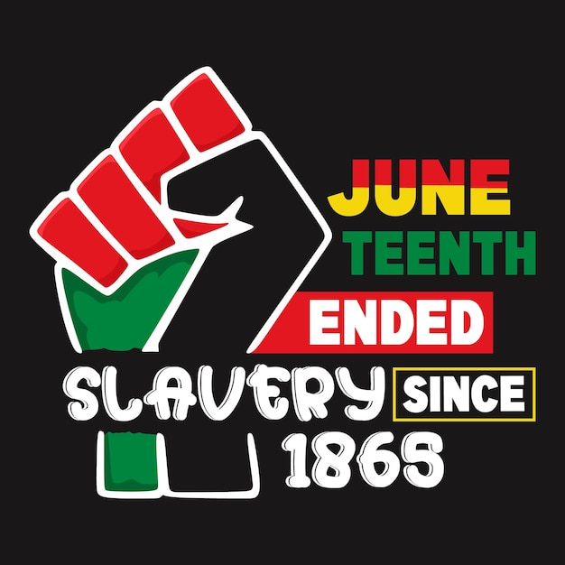 Vektor juneteenth t-shirt design