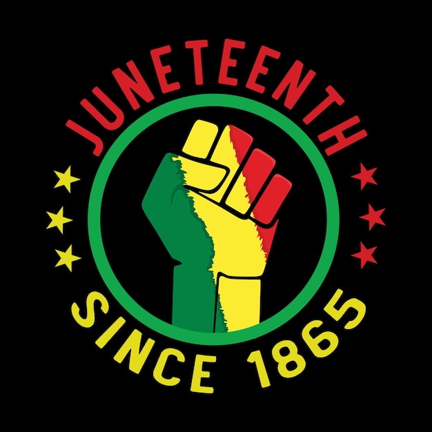 Vektor juneteenth t-shirt design