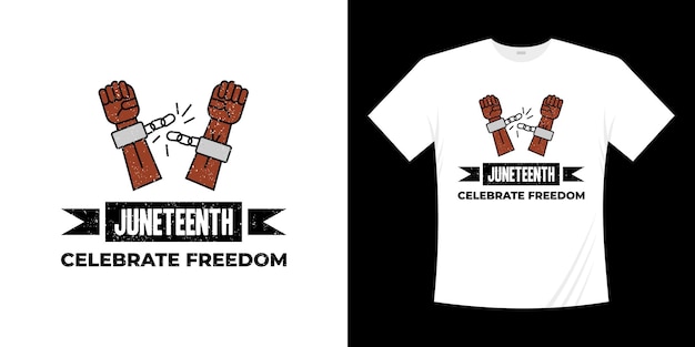 Vektor juneteenth t-shirt design