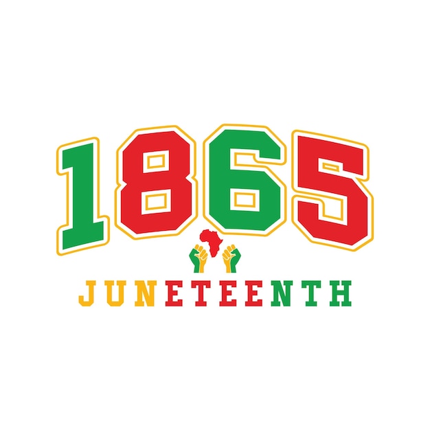 Vektor juneteenth von 1865