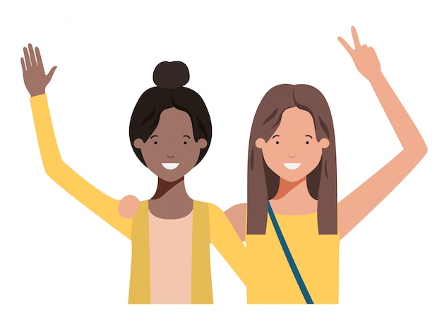 Junge Frauen Avatar Charakter