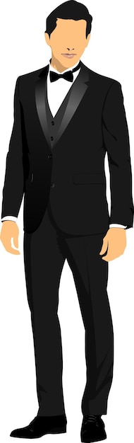 Junger gutaussehender Mann, Vektorillustration