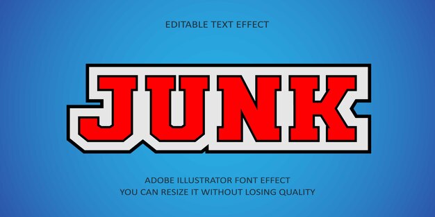 Junk Bearbeitbarer Texteffekt