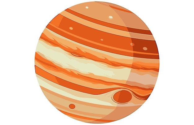 Vektor jupiters weltraumillustration jupiters planetenvektor