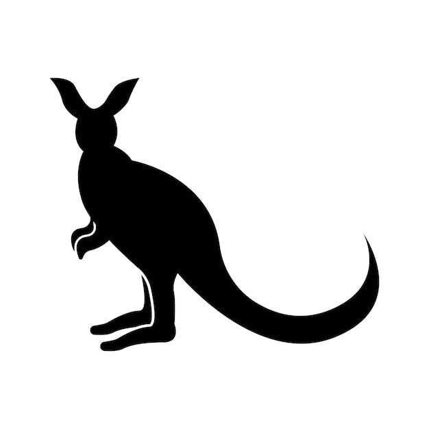 Känguru-iconlogo-illustrationsdesign-vorlage