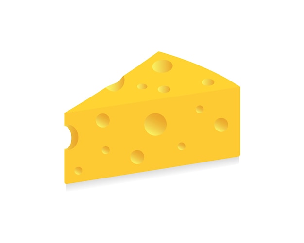 Käse realistisches Stück Käse Harter Käse