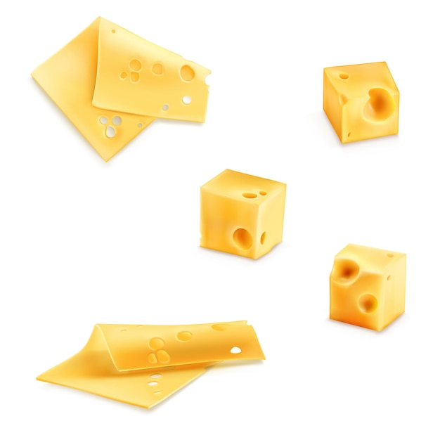 Käsewürfel und Scheiben