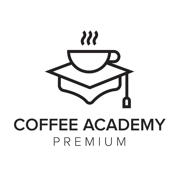 Kaffee-akademie-logo-symbol-vektor-vorlage