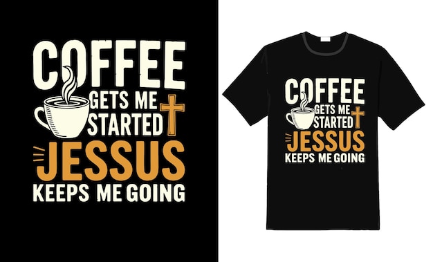 Kaffee bringt mich an den Start Jesus hält mich am Laufen