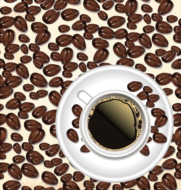 Vektor kaffee hintergrund