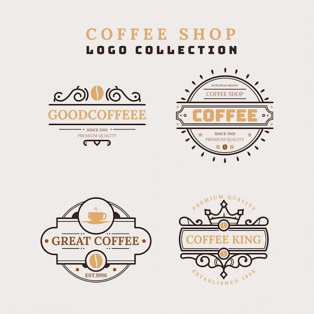 Kaffee-logo-sammlung