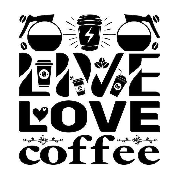 Vektor kaffee-svg-design