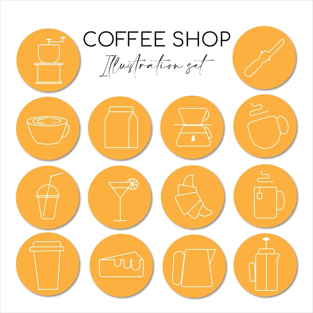 Vektor kaffee-symbol-illustration