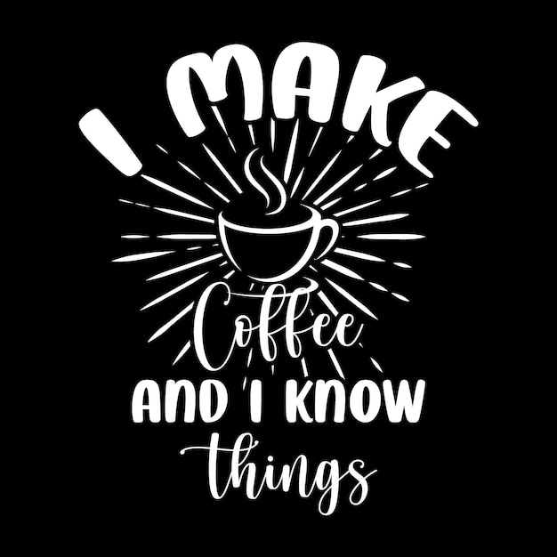 Vektor kaffee-t-shirt-design