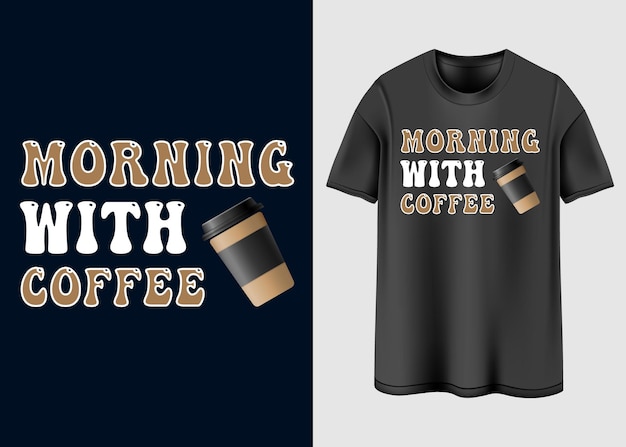 Vektor kaffee-t-shirt-design