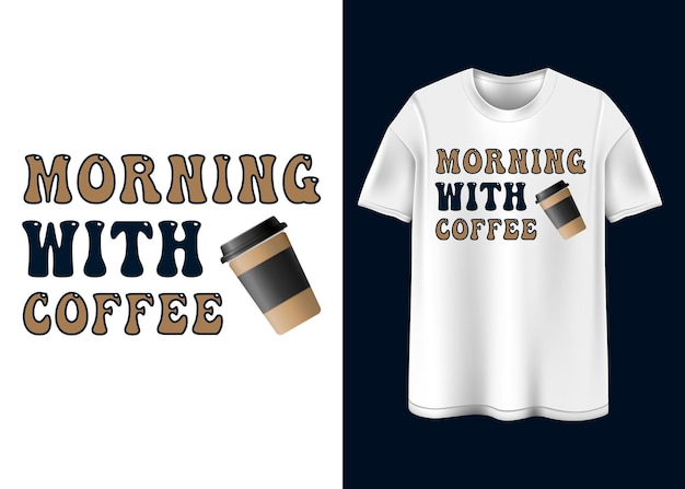 Vektor kaffee-t-shirt-design