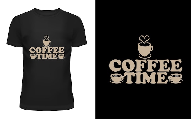 Vektor kaffee-t-shirt-design